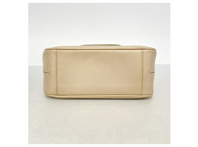 Borsa a tracolla in pelle Gancini Salvatore Ferragamo Beige - vista 3