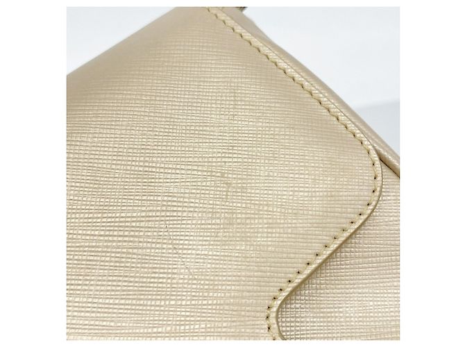 Borsa a tracolla in pelle Gancini Salvatore Ferragamo Beige - vista 6