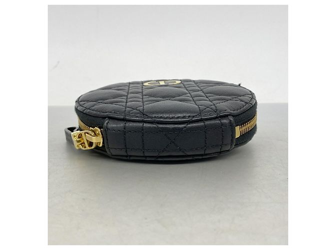 Christian Dior Cannage Leder-Schultertasche Schwarz - Ansicht 3