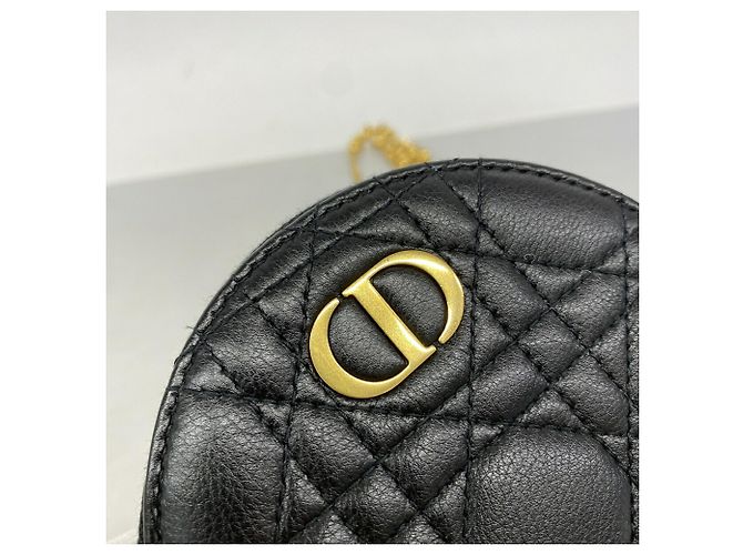 Christian Dior Cannage Leder-Schultertasche Schwarz - Ansicht 6