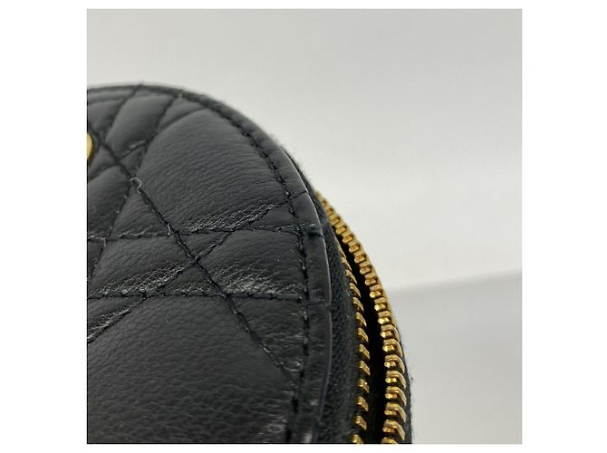 Christian Dior Cannage Leder-Schultertasche Schwarz - Ansicht 7