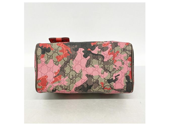 Borsa Gucci GG Camouflage Marrone Rosa Rosso - vista 3