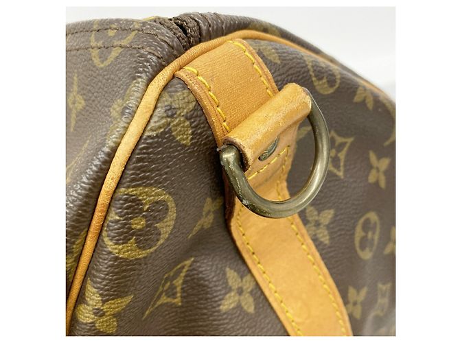 Louis Vuitton Boston Monogram Keepall Bandoulière 50 Braun - Ansicht 10