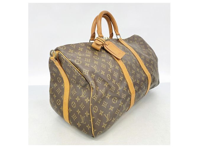 Louis Vuitton Boston Monogram Keepall Bandoulière 50 Braun - Ansicht 2