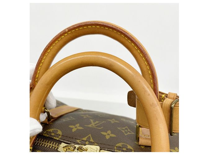 Louis Vuitton Boston Monogram Keepall Bandoulière 55 Marrone - vista 10
