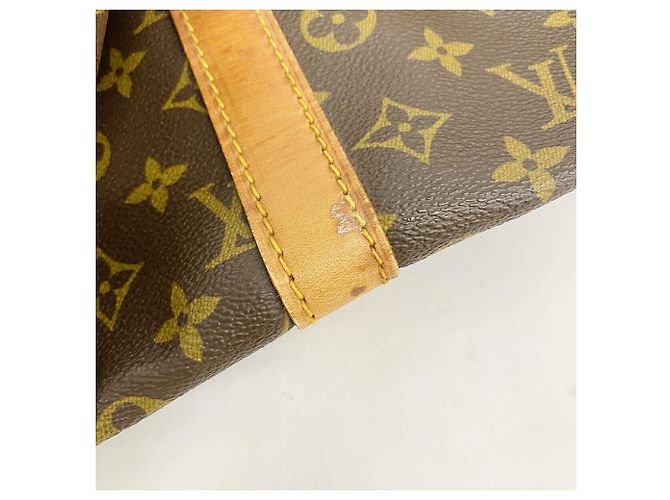Louis Vuitton Boston Monogram Keepall Bandoulière 55 Marrone - vista 13