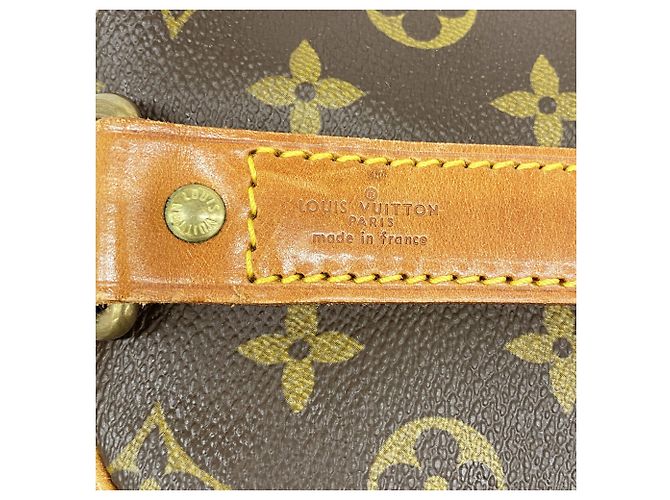 Louis Vuitton Boston Monogram Keepall Bandoulière 55 Marrone - vista 5