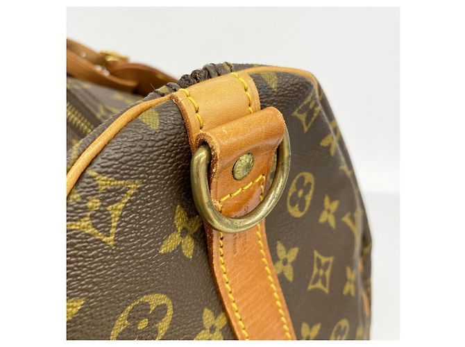 Louis Vuitton Boston Monogram Keepall Bandoulière 55 Marrone - vista 9