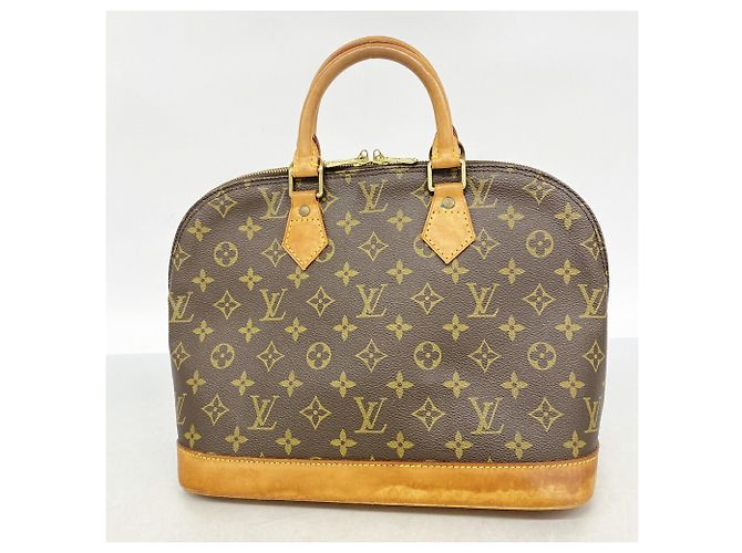 Borsa a mano Louis Vuitton Alma Monogram Marrone - vista 12