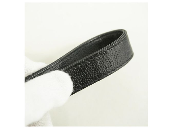 Chanel Black Chain/Shoulder Wallet Schwarz - Ansicht 7