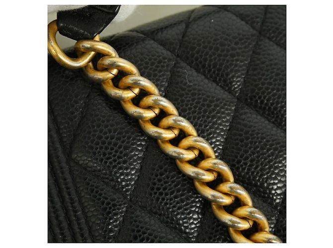 Chanel Black Chain/Shoulder Wallet Schwarz - Ansicht 8