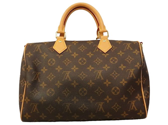 Borsa a mano Louis Vuitton Monogram Speedy Bandoulière 30 Soft Marrone Rosso - vista 11