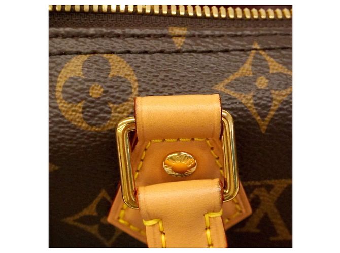 Borsa a mano Louis Vuitton Monogram Speedy Bandoulière 30 Soft Marrone Rosso - vista 9