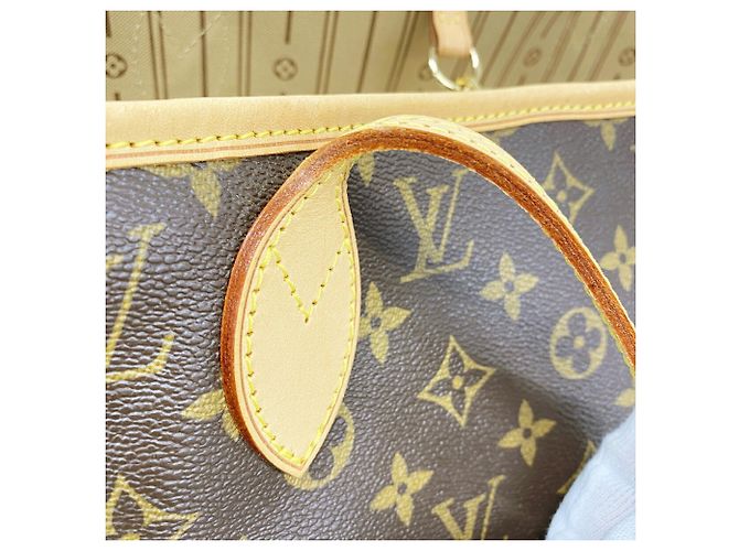 Saco Tote Louis Vuitton Monogram Neverfull MM Marrom - vista 8