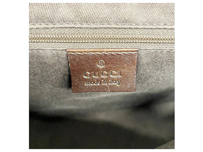 Borsa a mano Gucci in denim marrone - vista 5