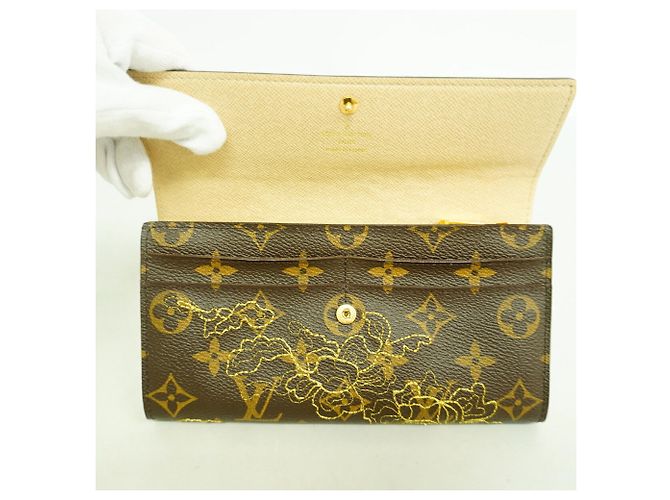 Louis Vuitton Monogram Dentelle Portefeuille Sarah Long Wallet Multicolore - vista 7
