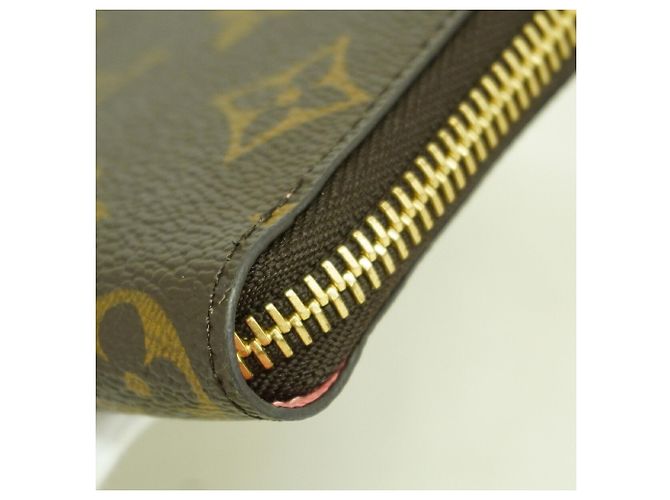 Louis Vuitton Monogram Portefeuille Noir Compact Wallet Castaño - vista 5