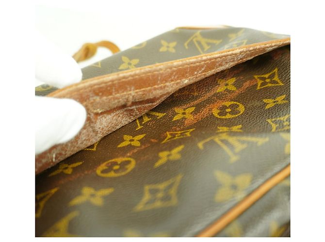 Borsa a tracolla Louis Vuitton Monogram Trocadero 27 Marrone - vista 10