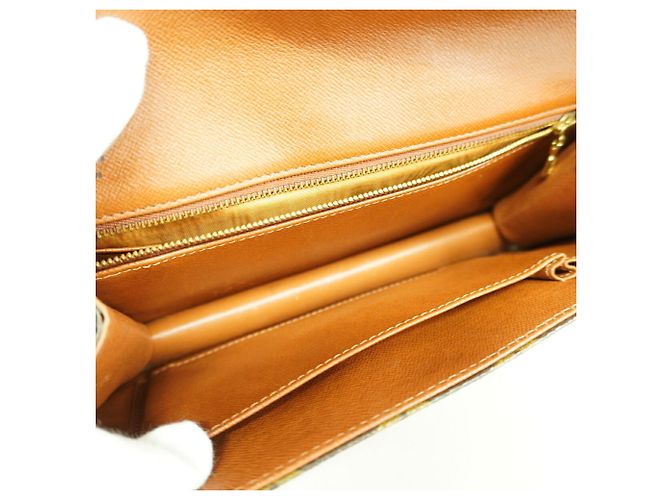 Louis Vuitton Monogram Pochette Dam PM Clutch Bag Marrone - vista 4