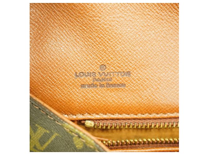 Louis Vuitton Monogram Pochette Dam PM Clutch Bag Marrone - vista 5