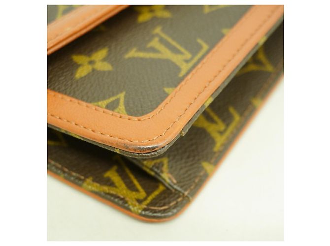 Louis Vuitton Monogram Pochette Dam PM Clutch Bag Marrone - vista 6