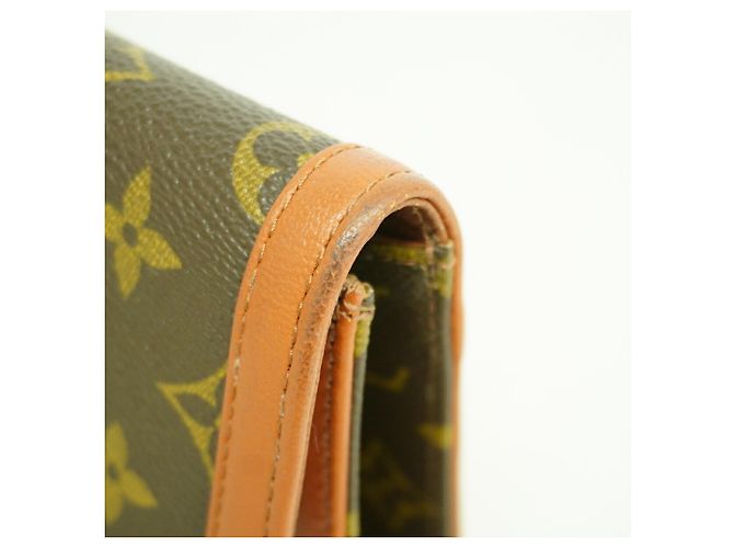Louis Vuitton Monogram Pochette Dam PM Clutch Bag Marrone - vista 7