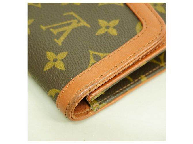 Louis Vuitton Monogram Pochette Dam PM Clutch Bag Marrone - vista 8