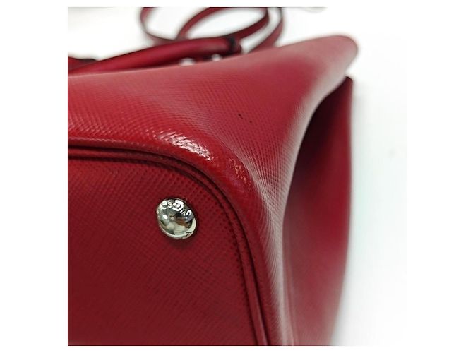 Prada Saffiano Shopper Rot - Ansicht 11