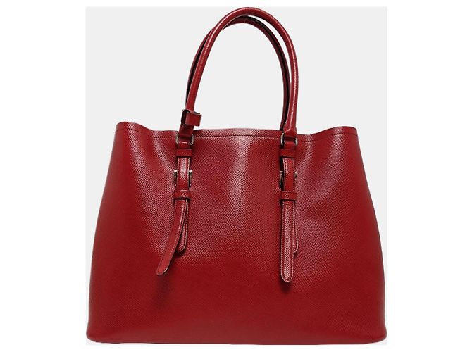 Prada Saffiano Shopper Rot - Ansicht 4