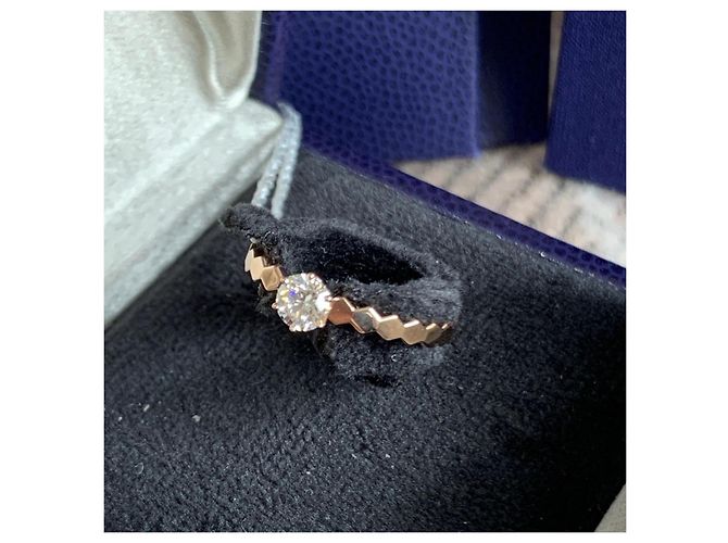 Anello Chaumet Be My Love in oro rosa e diamanti D'oro - vista 3