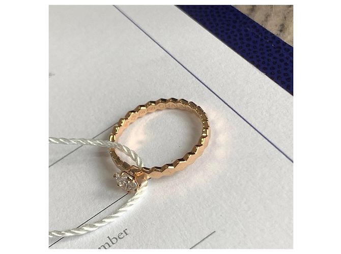 Anello Chaumet Be My Love in oro rosa e diamanti D'oro - vista 5