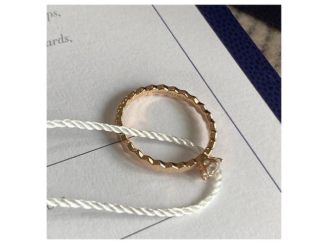 Anello Chaumet Be My Love in oro rosa e diamanti D'oro - vista 7