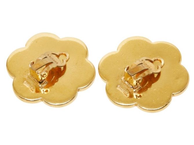 Chanel Coco Mark Clip-Ohrringe mit Blumenmotiv Schwarz - Ansicht 3