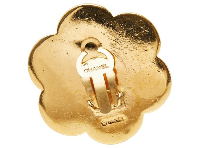 Chanel Coco Mark Clip-Ohrringe mit Blumenmotiv Schwarz - Ansicht 4