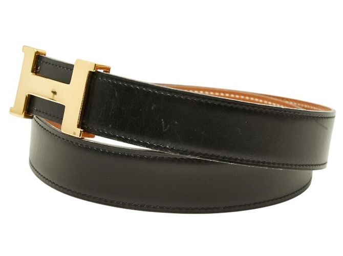 Hermès Cintura Hermes Constance H-Belt Marrone Nero - vista 2