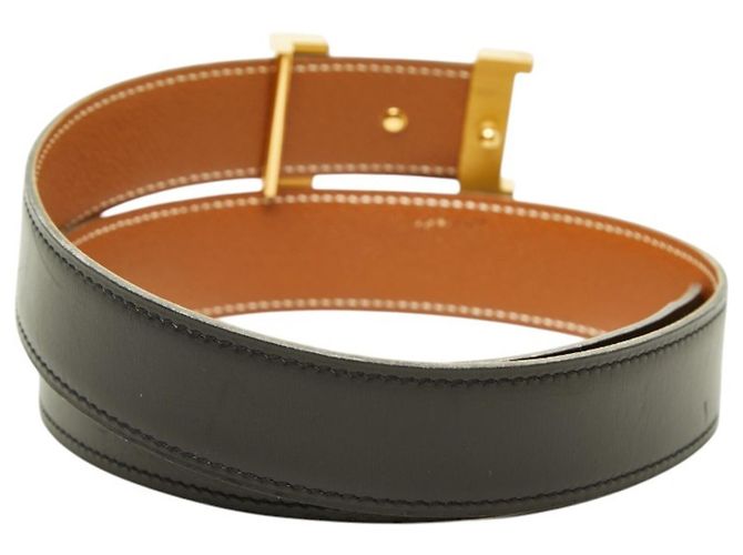 Hermès Cintura Hermes Constance H-Belt Marrone Nero - vista 3
