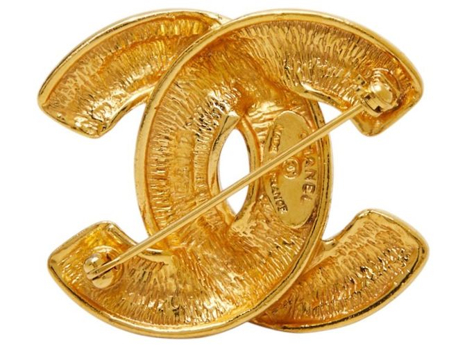 Chanel Matelassé Coco Mark Brosche Golden - Ansicht 2