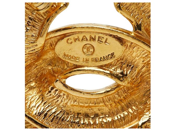 Chanel Matelassé Coco Mark Brosche Golden - Ansicht 3