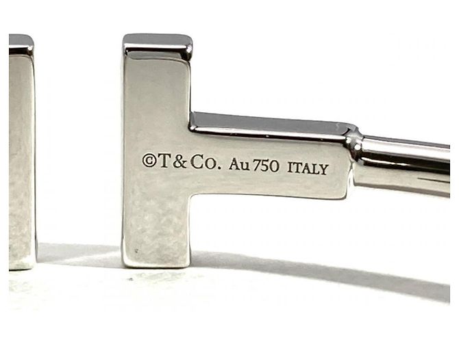 Autre Marque Bracciale Tiffany & Co. Diamond T Wire D'oro - vista 6