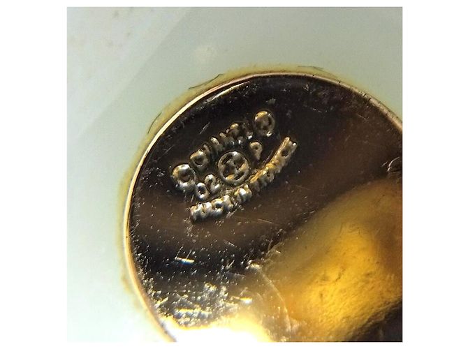 Chanel CHANEL 02P Camellia Coco Mark Clip-Ohrringe Golden Grün - Ansicht 4