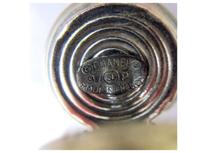 Chanel CHANEL 97P No.5 Cube Coco Mark Ohrringe Silber - Ansicht 4