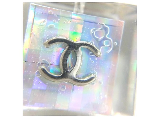 Chanel CHANEL 97P No.5 Cube Coco Mark Ohrringe Silber - Ansicht 6