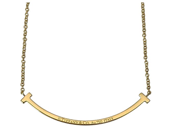 Autre Marque Collana Tiffany & Co. T Smile Small D'oro - vista 2