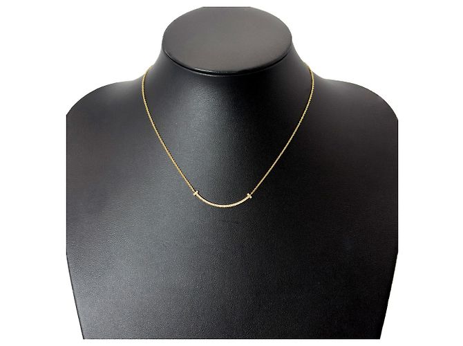Autre Marque Collana Tiffany & Co. T Smile Small D'oro - vista 3