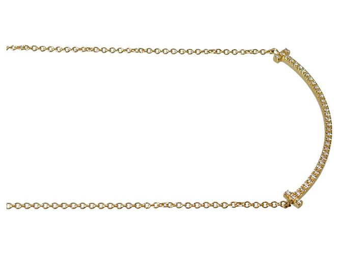 Autre Marque Collana Tiffany & Co. T Smile Small D'oro - vista 5