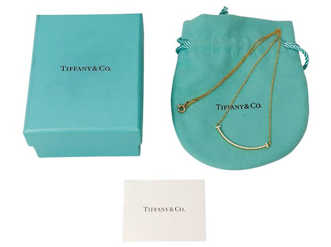 Autre Marque Collana Tiffany & Co. T Smile Small D'oro - vista 6