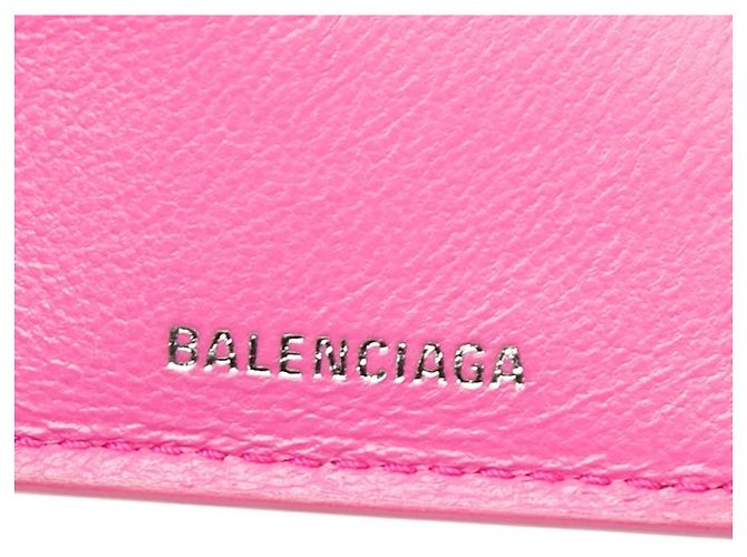 Cartera Balenciaga Flower Cash Mini Wallet Rosa Multicolor - vista 9