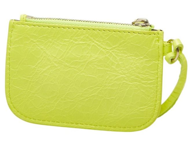 Monedero Balenciaga Le Cagole Amarillo - vista 2