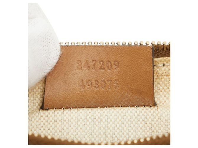 Borsa a mano Gucci in pelle marrone - vista 10