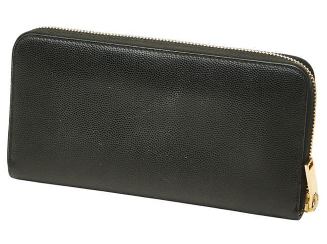 Autre Marque Cartera larga de piel negra Saint Laurent Negro - vista 2